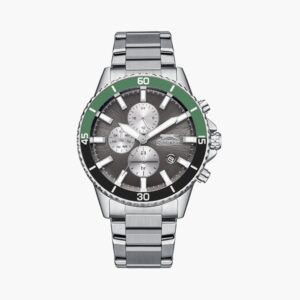 Slazenger Men's 44 MM Silver Multi-Function Stainless Steel Watch |